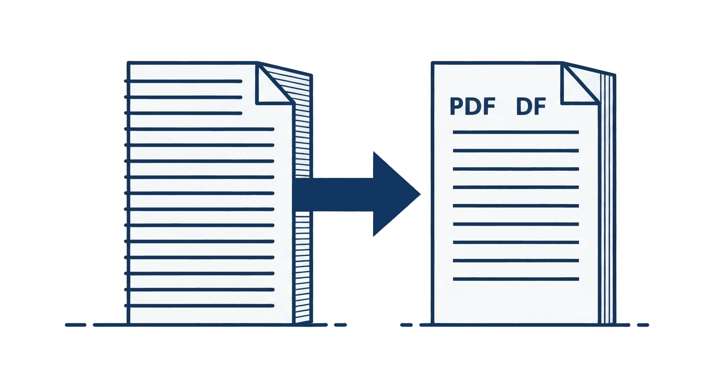 Side by side comparison showing a large PDF before and a smaller PDF after removing pages
