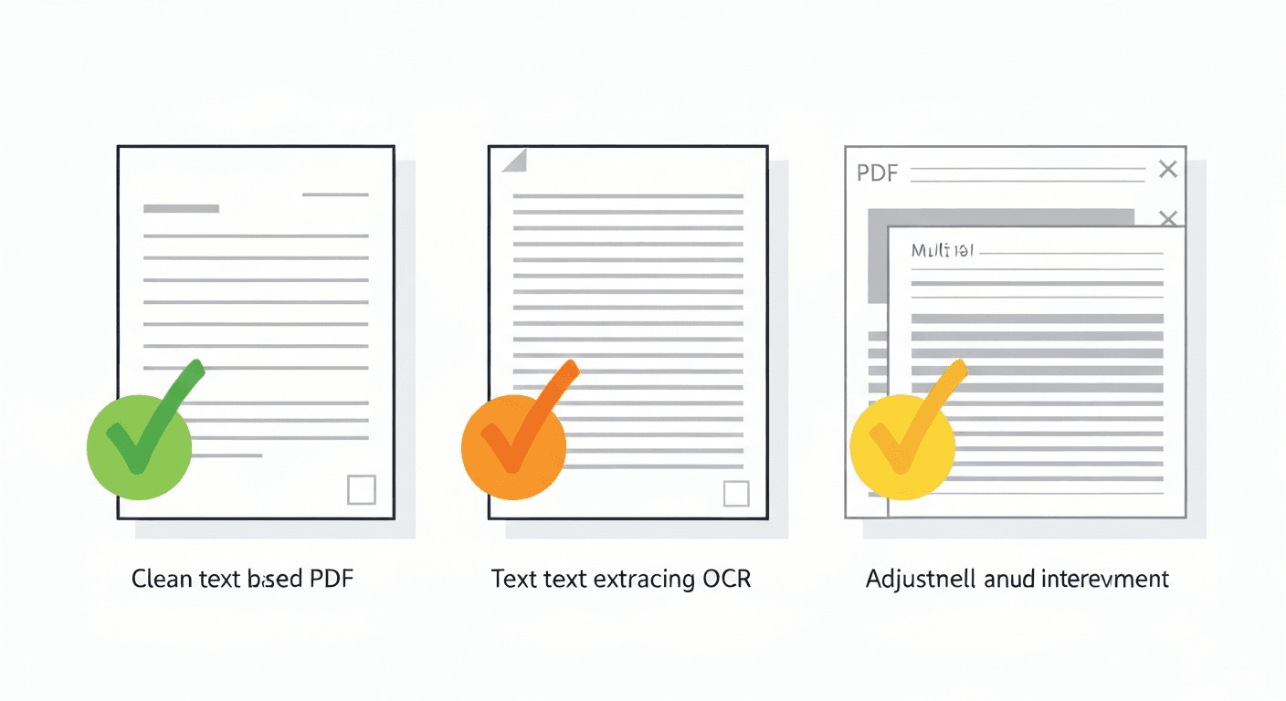 Side by side of four methods for converting Word to PDF on iPhone including browser tool option